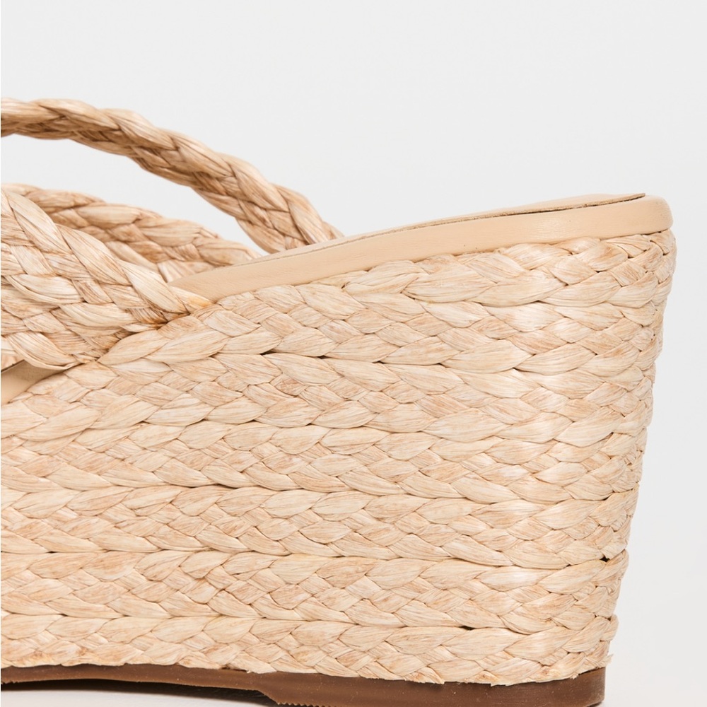Kaanas X Shopbop Guadalupe criss cross raffia wedges - Picture 8 of 10